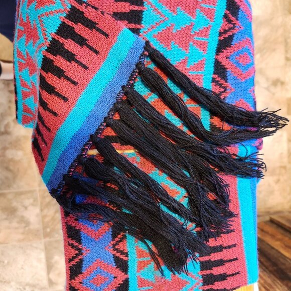 Vintage New Image Women's Small Pink & Teal Winter Ski Jacket Scarf Set Quilted - Picture 13 of 14